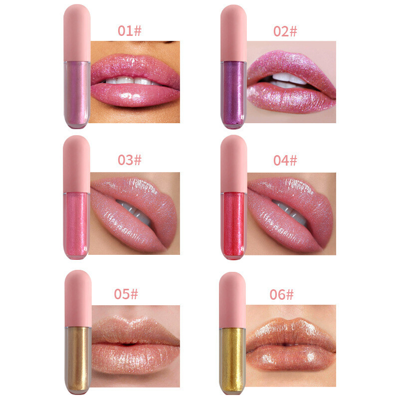 New Arrival 6Color 6Pcs Matte Liquid Lipstick Makeup Set Small Lip Gloss Tubes Mini Lipsticks Custom Private Label