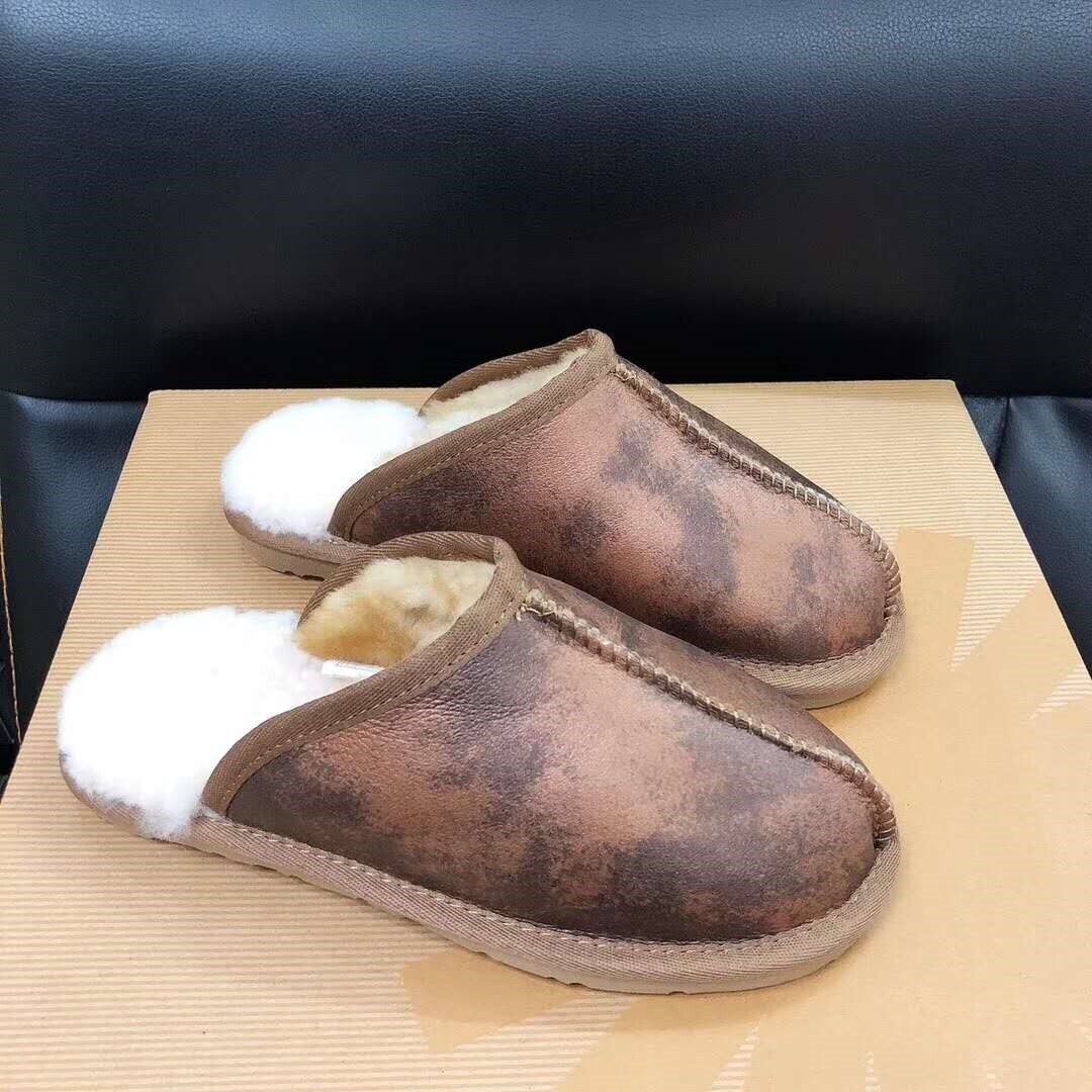 Women winter home slippers ladies fur warm slides indoor soft casual shoes for women design slipper