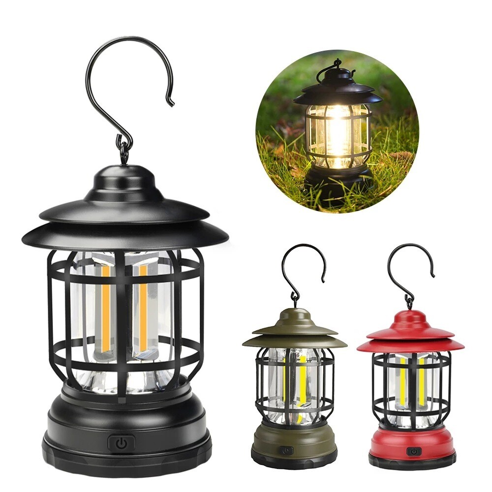 Outdoor Camping Tent Lamp Multi-function Retro Hanging Horse Lamp