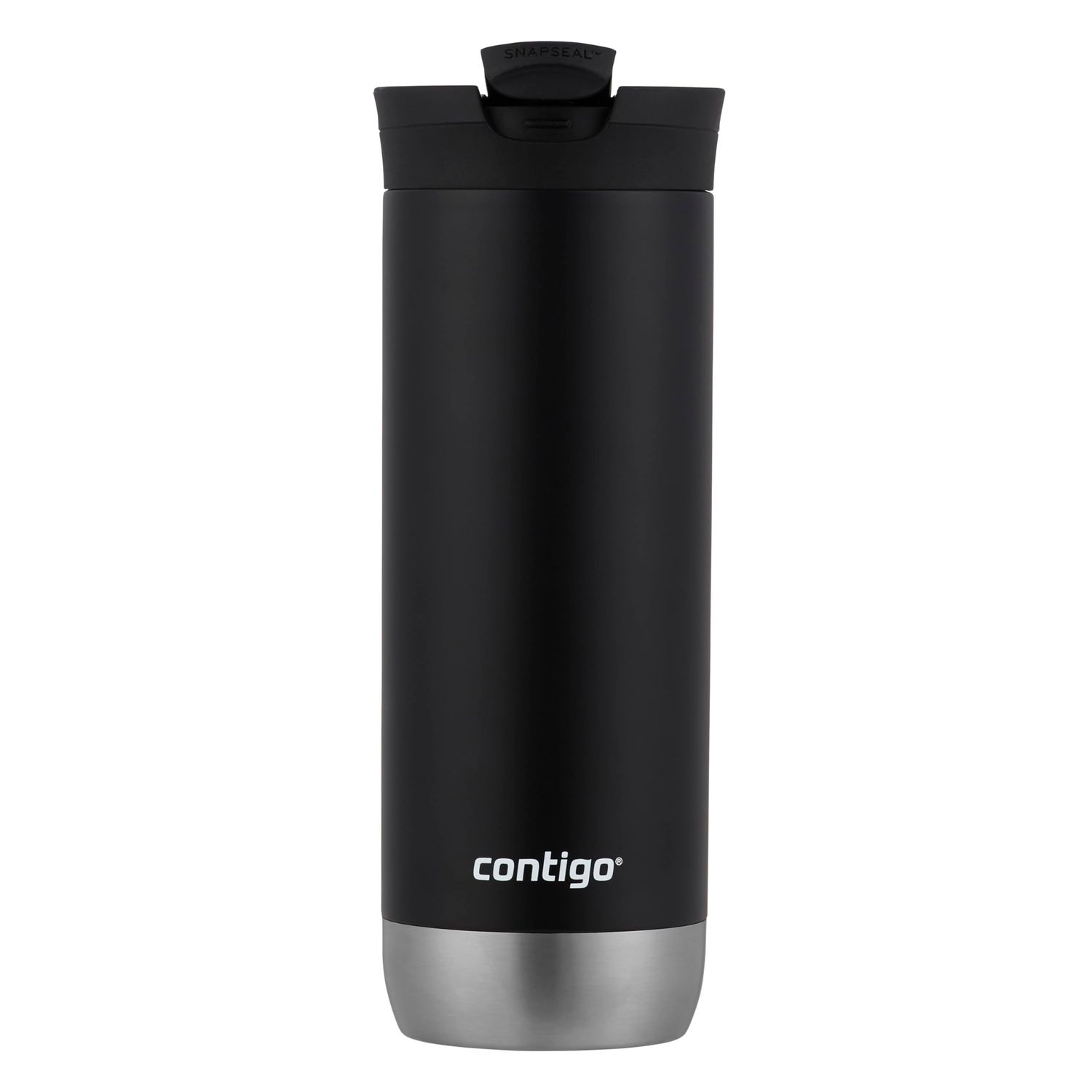 Contigo Huron 2.0 Stainless Steel Travel Mug with Leak-Proof SnapSeal Lid, Vacuum-Insulated Tumbler for Coffee and Tea, Licorice, 16 oz (473 mL)