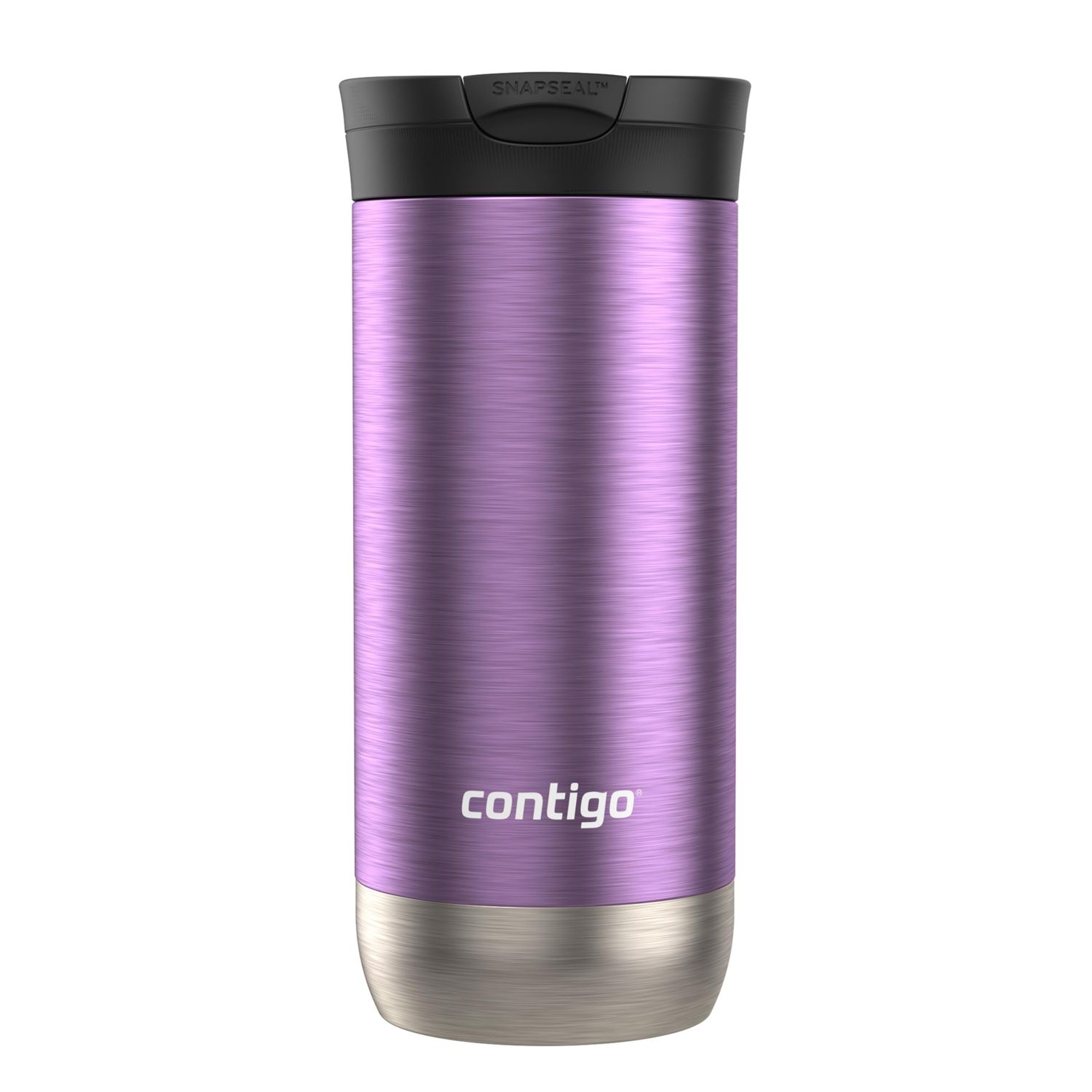Contigo Huron 2.0 Stainless Steel Travel Mug with Leak-Proof SnapSeal Lid, Vacuum-Insulated Tumbler for Coffee and Tea, Licorice, 16 oz (473 mL)