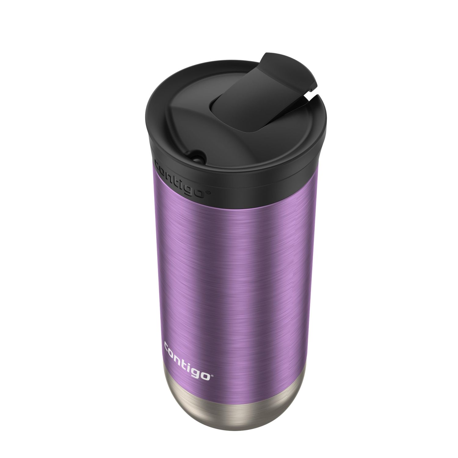 Contigo Huron 2.0 Stainless Steel Travel Mug with Leak-Proof SnapSeal Lid, Vacuum-Insulated Tumbler for Coffee and Tea, Licorice, 16 oz (473 mL)