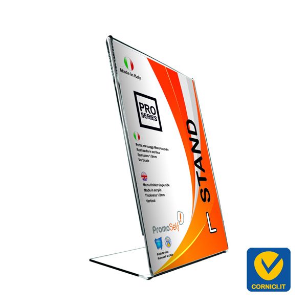 L STAND | porta avvisi da banco