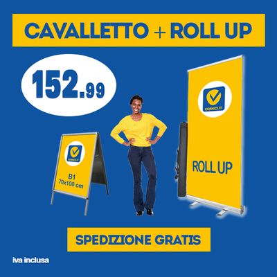 CAVALLETTO + ROLL UP | offerta combo