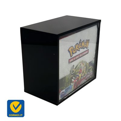 TECA BOOSTER NERO | PLEXIGLASS | BOX POKEMON 36 bustine