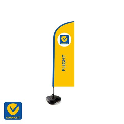 BANDIERA A VELA | con base riempibile