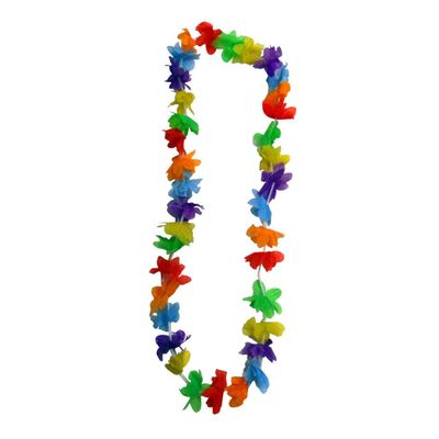 COLLANA HAWAIANA MULTICOLOR 36 PETALI
