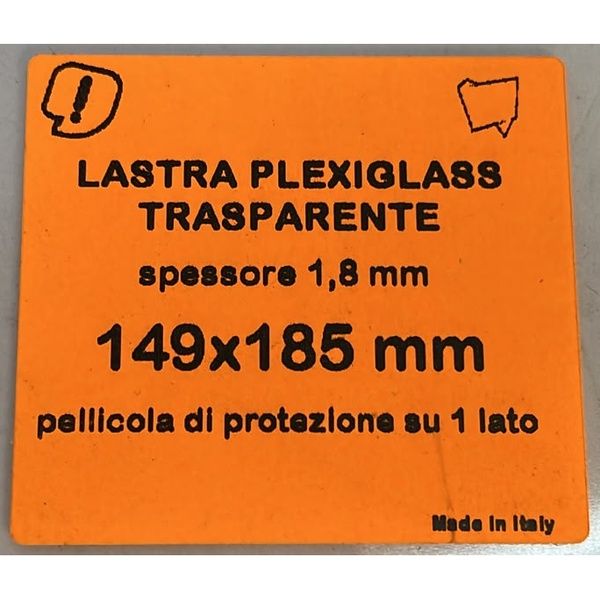 LASTRA ACRILICO TRASPARENTE | 149x185mm