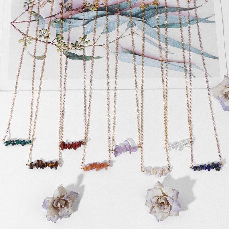 10 Pieces Irregular Stone Pendant Fashion