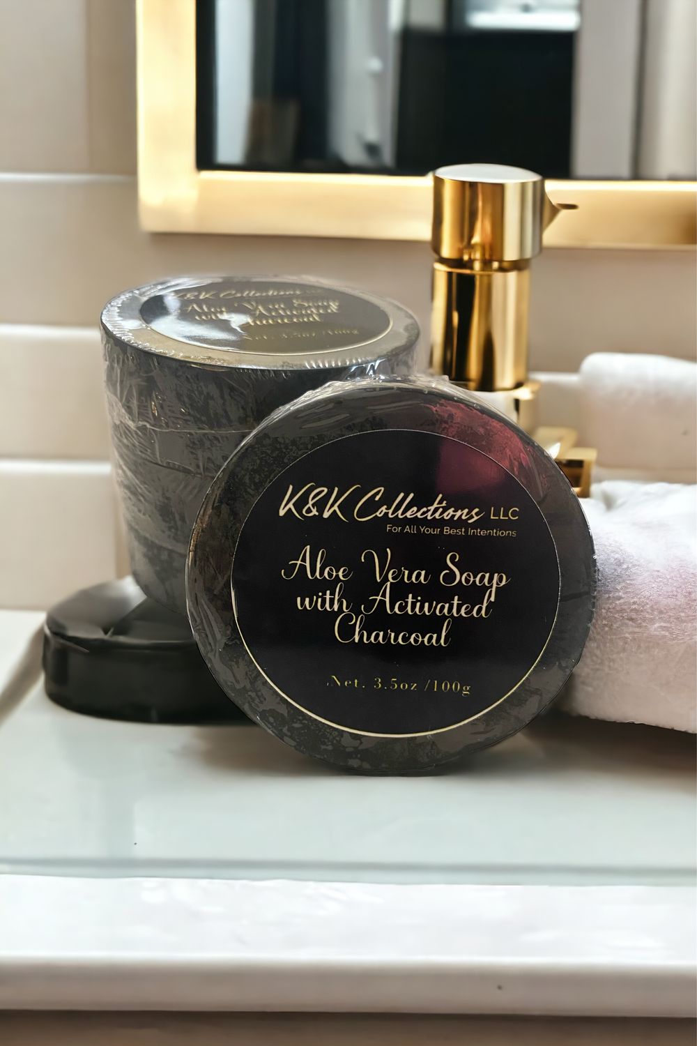 Aloe Vera Soap with Activated Charcoal