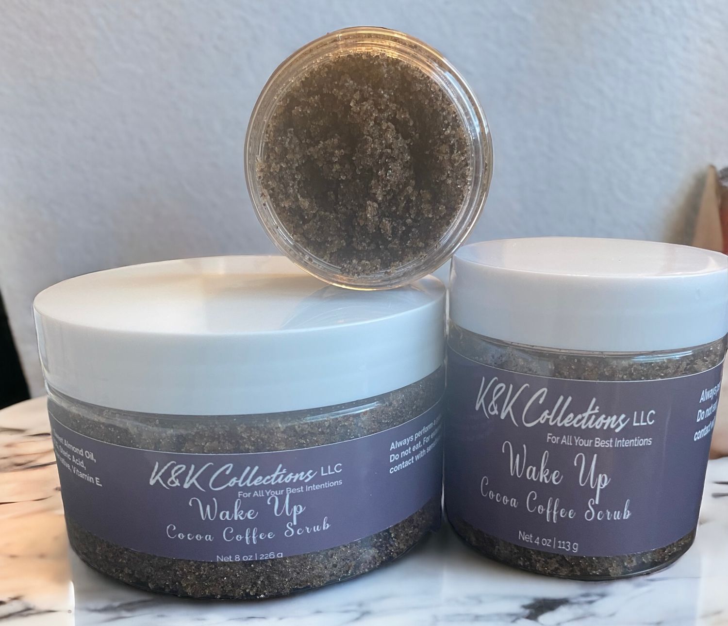 Wake Up Cocoa Coffee Sugar Scrub with Creamy Vanilla &amp; Coconut Sugar
