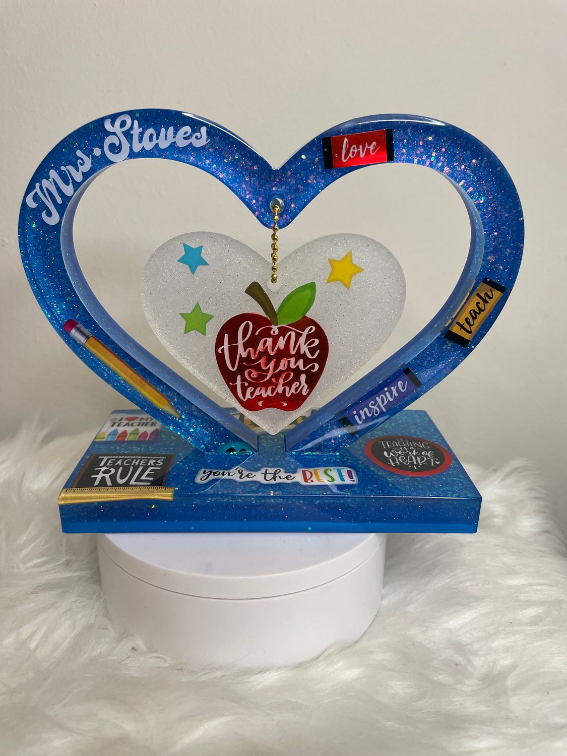 Hanging Hearts for Teachers