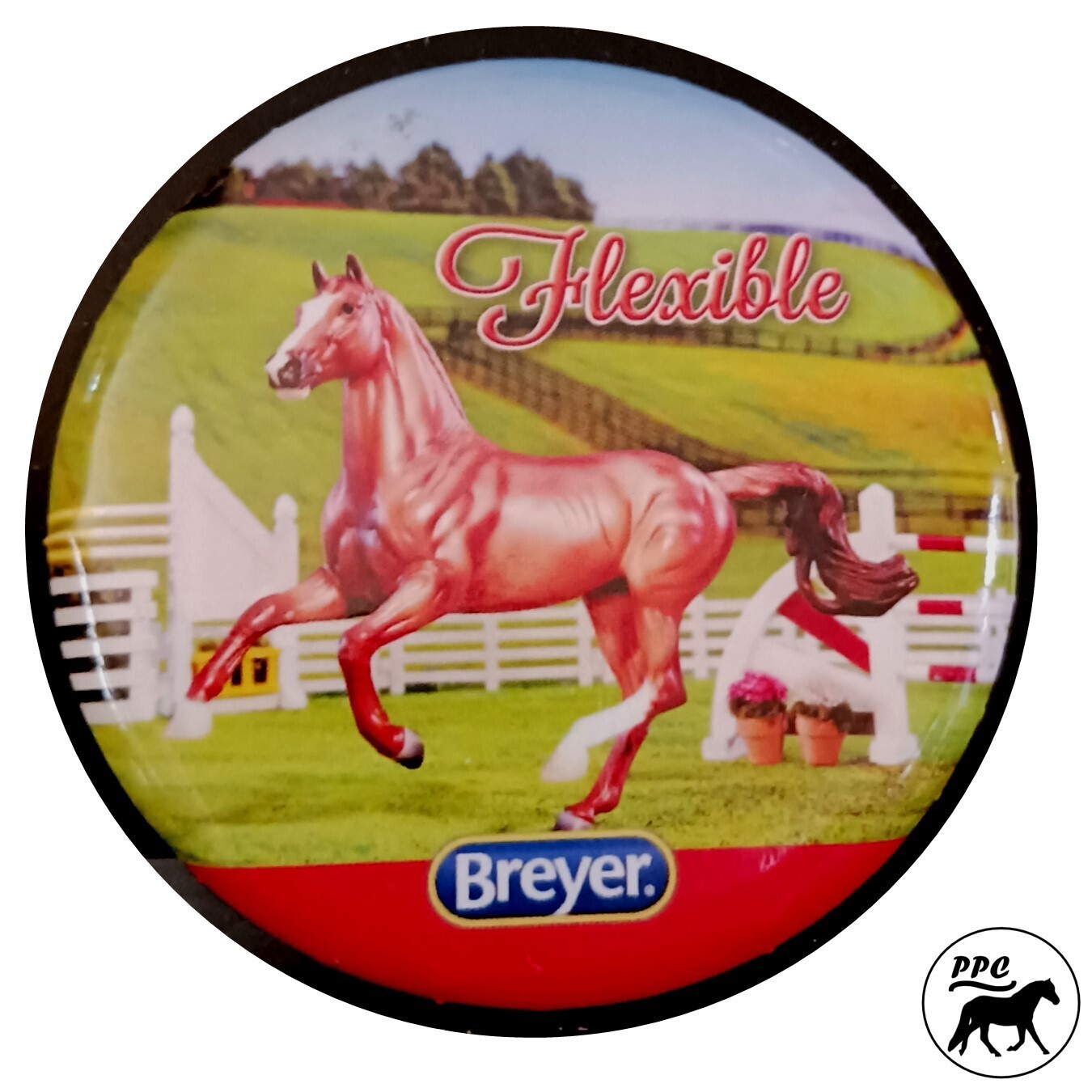 Breyer 2015 Large 2.5" Lapel Pin "Flexible" NIP Retired