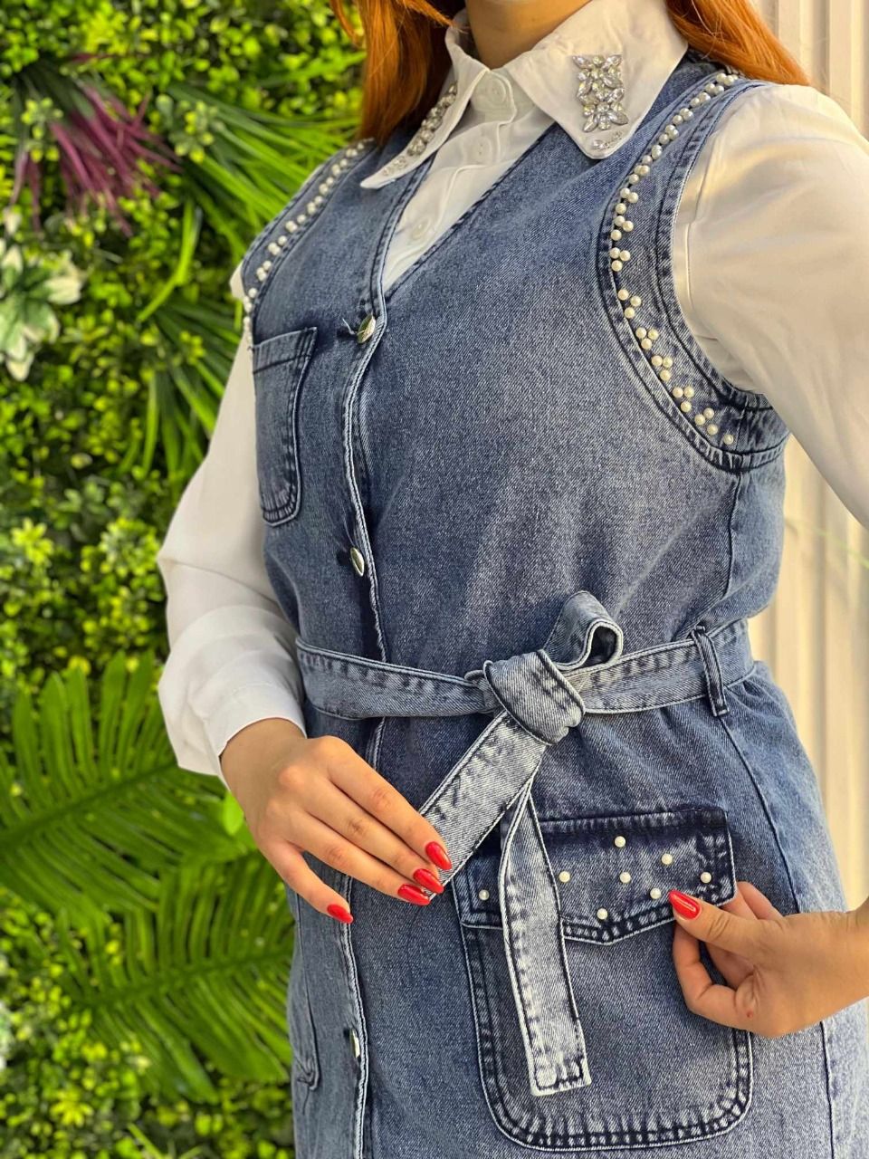 Ensemble Jeans perles