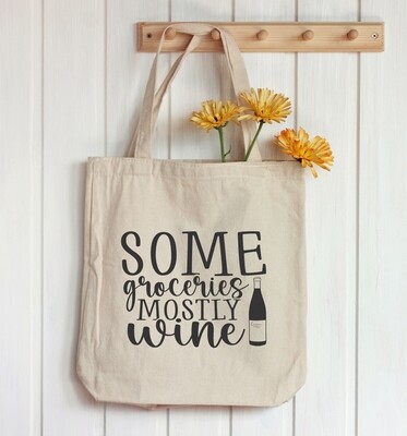 Some groceries...Mostly wine