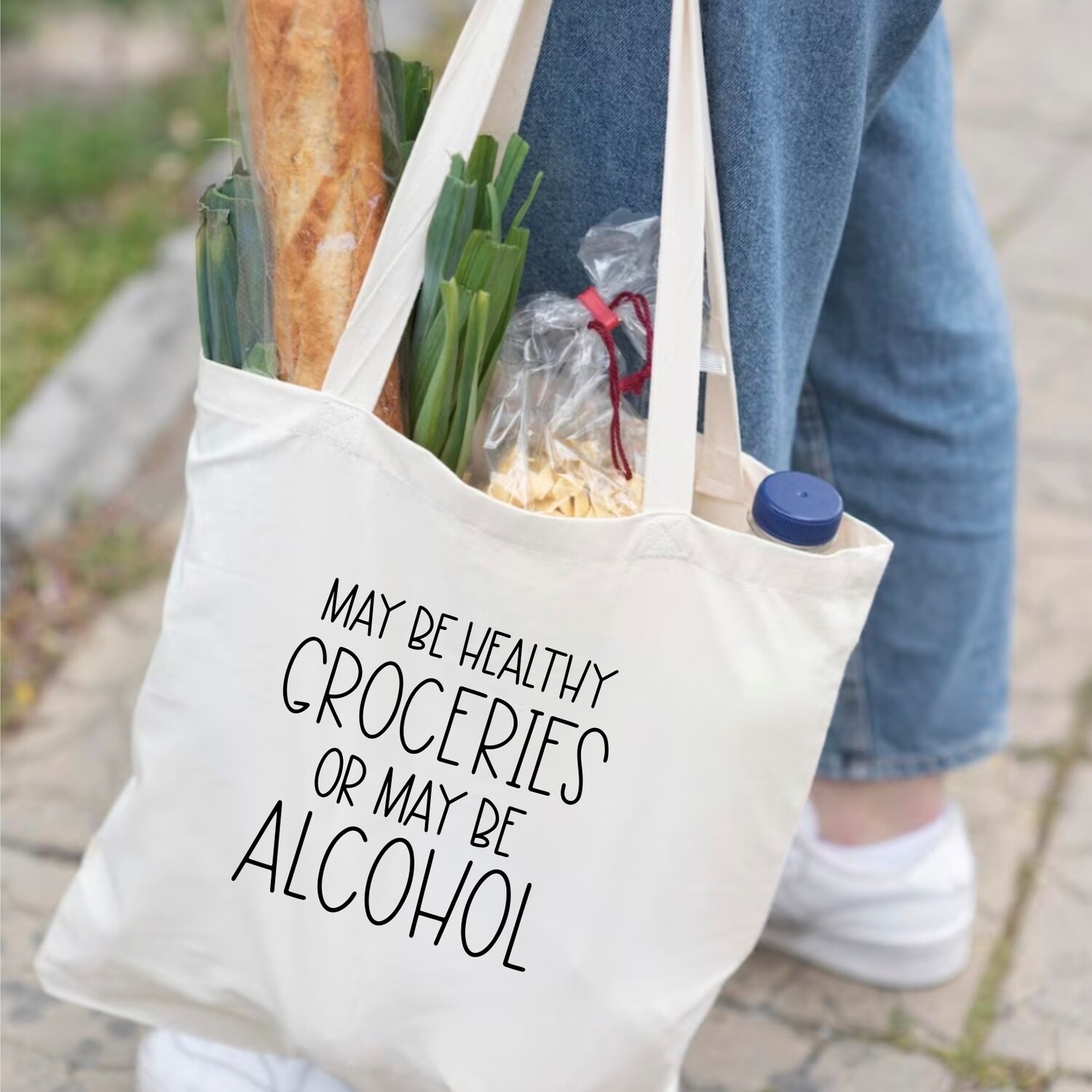 May be healthy groceries or may be alcohol