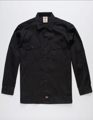 Dickies LS Twill Work Shirt Black