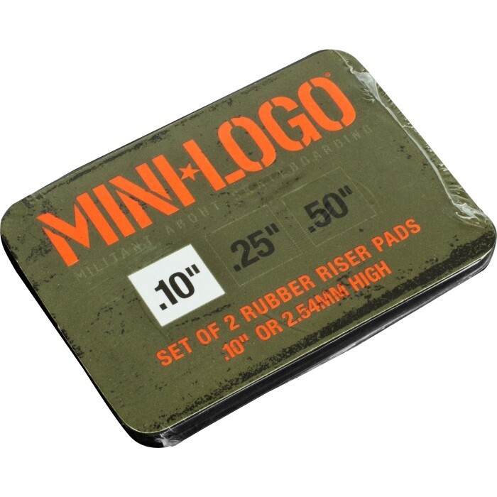Mini Logo Rubber Riser Pads .10"