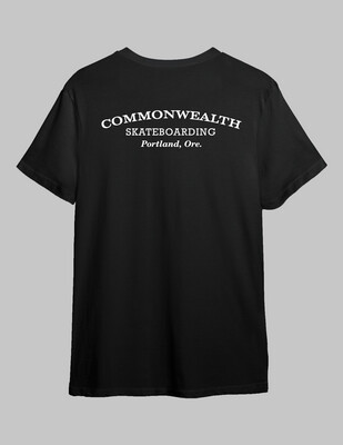 Commonwealth Center Script T-Shirt - Black