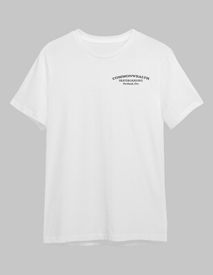 Commonwealth Pocket Script T-Shirt - White