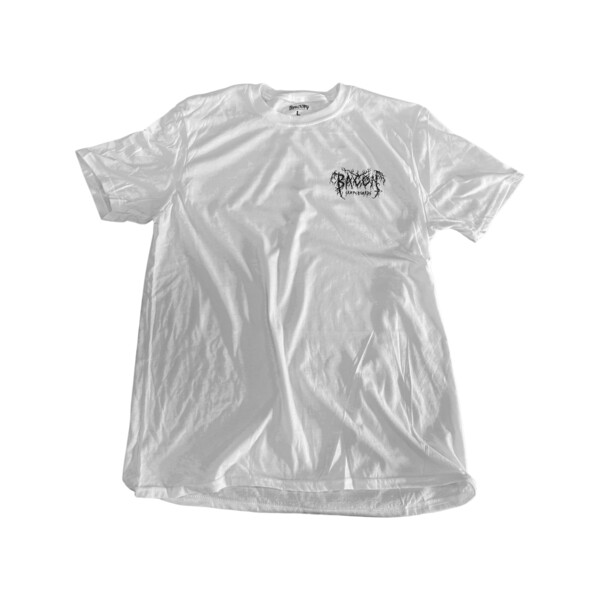 Bacon - Small Metal Logo T-Shirt - White