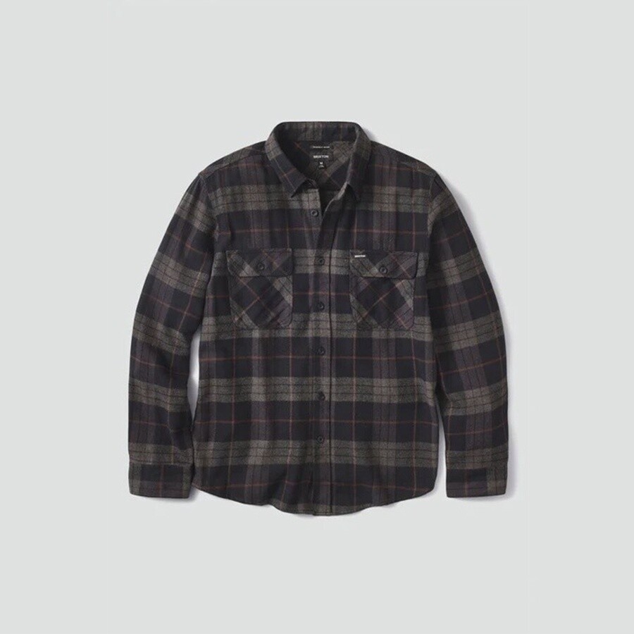 Brixton Bowery Flannel Black/Charcoal