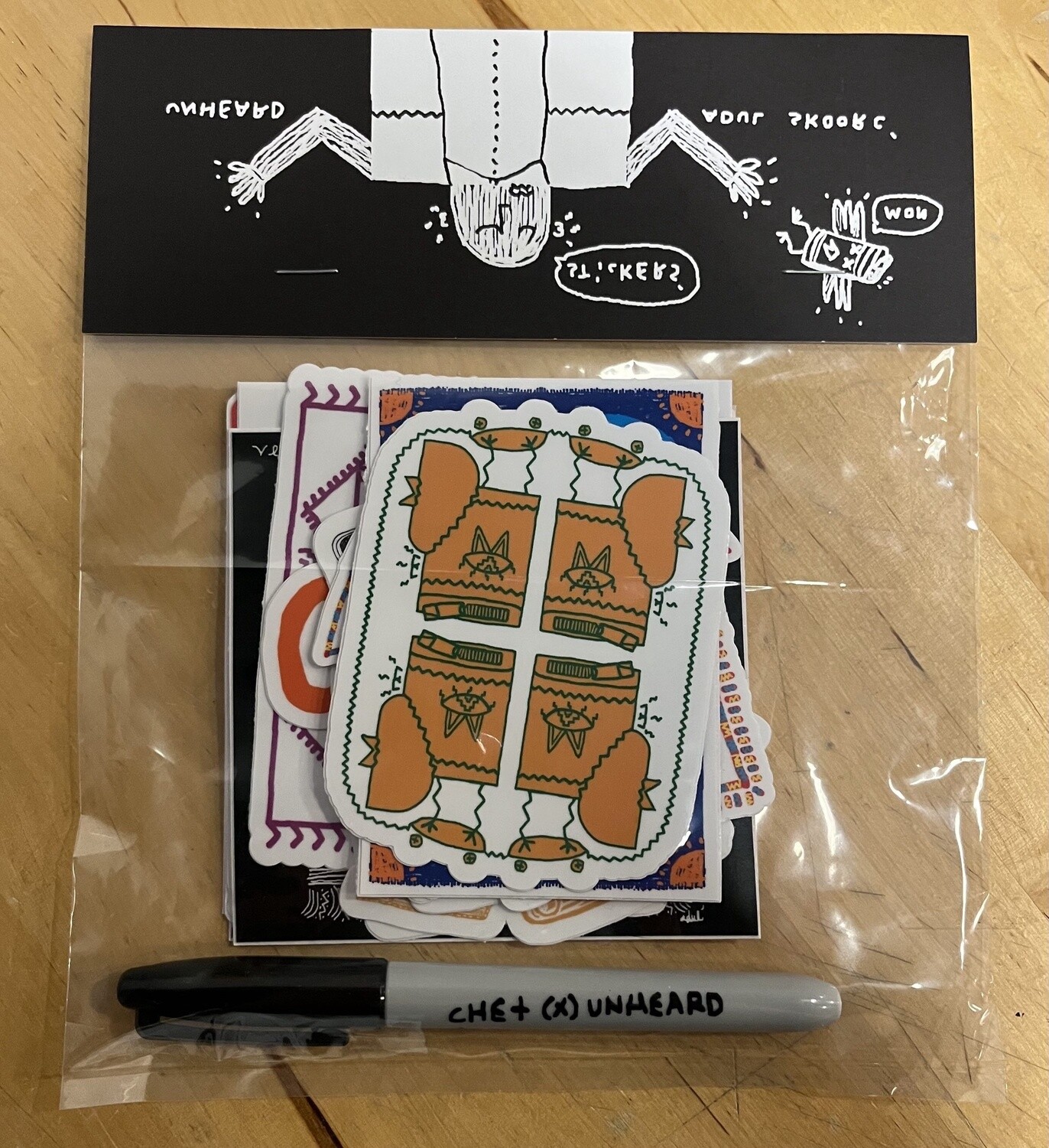 Unheard Chet Childress Sticker Pack with Pen