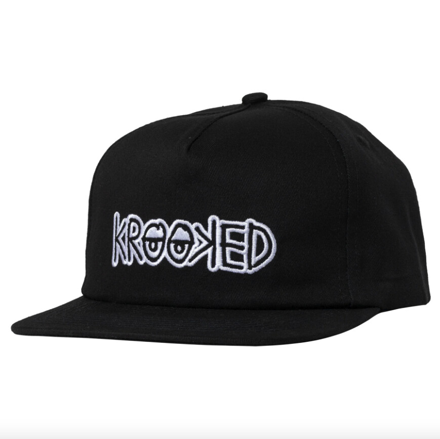 Krooked Eyes Snapback Black