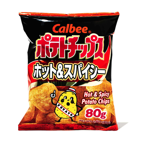 Calbee Potato Chips Hot &amp; Spicy