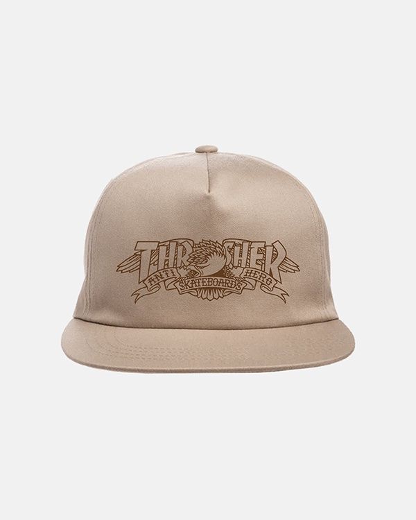 Thrasher - Mag Banner - Snapback - Khaki