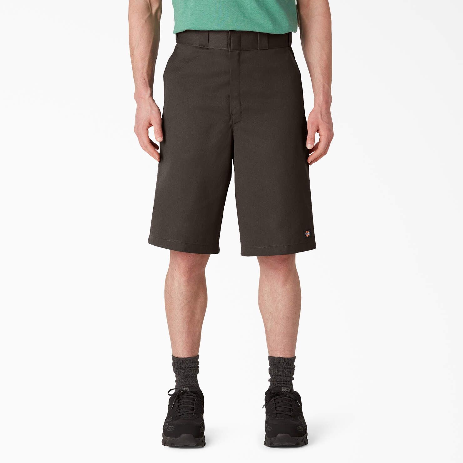 Dickies Loose Fit Twill Work Shorts, 13", Dark Brown