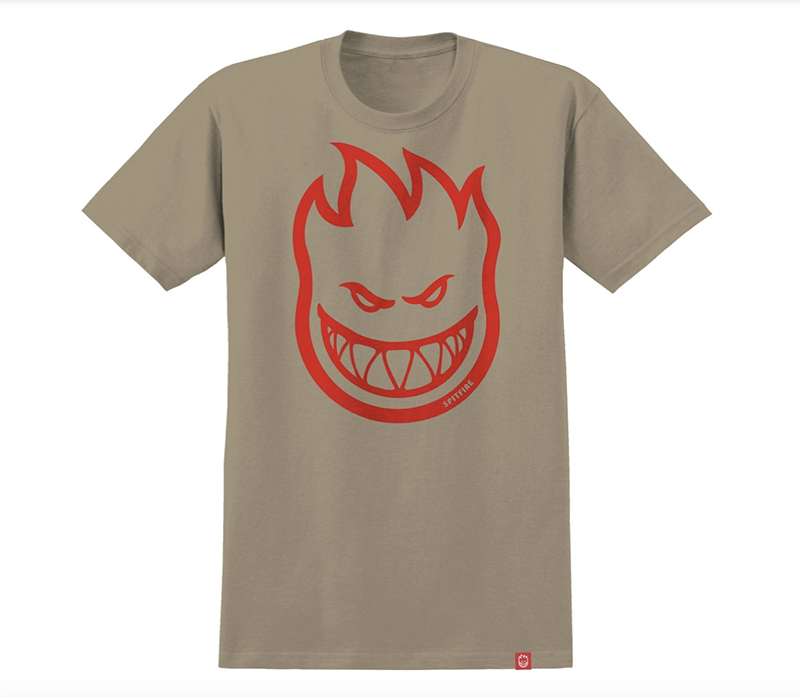 Spitfire - Big Head Sand/Red T-Shirt