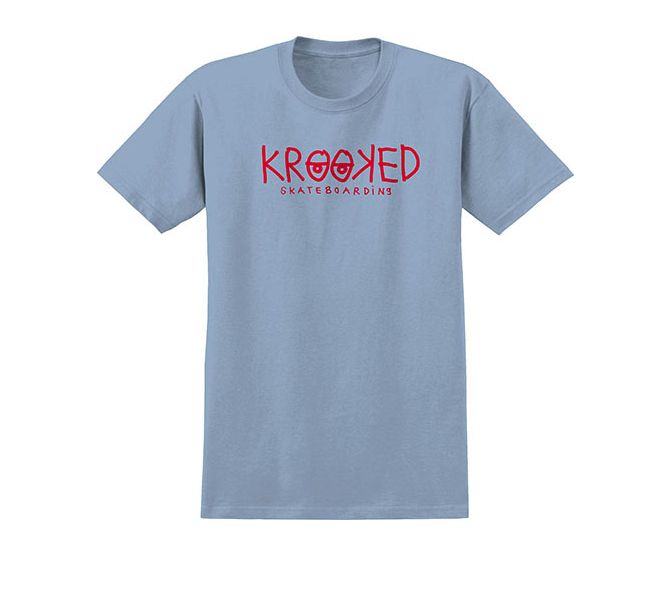 Krooked - Eyes Light Blue/Red T-Shirt