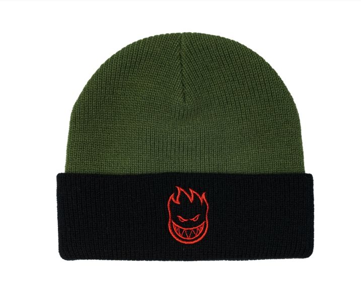 Spitfire - Bighead Cuff Beanie Olive/Black
