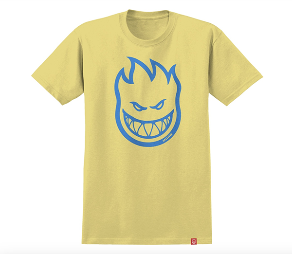 Spitfire - Bighead Cornsilk/Blue SS T-Shirt - Large