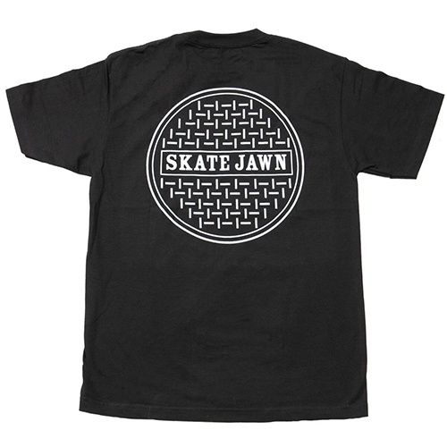 Skate Jawn - Sewer Cap Tee - Black