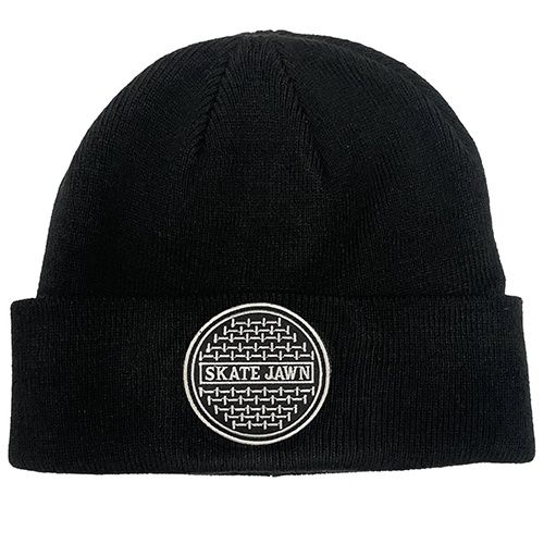 Skate Jawn - Sewer Cap Patch Beanie - Black