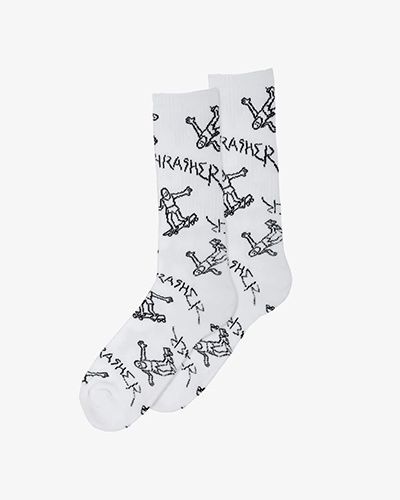 Thrasher - Gonz Socks - White