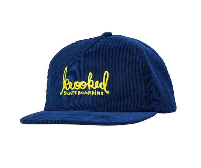 Krooked - Script Snapback Blue/Yellow