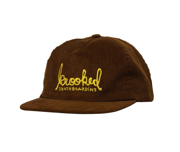 Krooked - Skript Snapback Brown/Gold