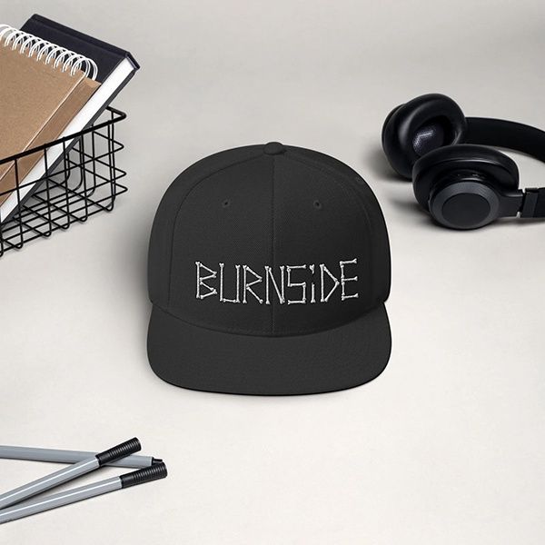 Burnside Bones Hat - Black/Grey, Color: Black