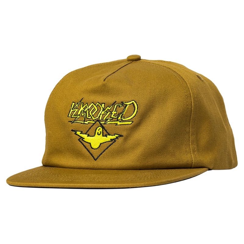 Krooked - Bird Lightening Snapback Hat Tan