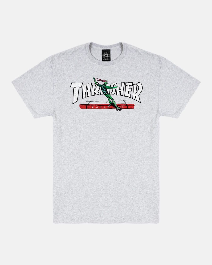 Thrasher - Red Curb by LSD Worldpeace - Ash Grey