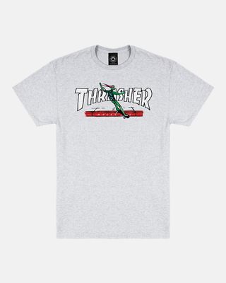 Thrasher - Red Curb by LSD Worldpeace - Ash Grey