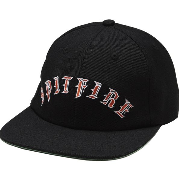 Spitfire - Old English Embroidered Arch Hat - Black