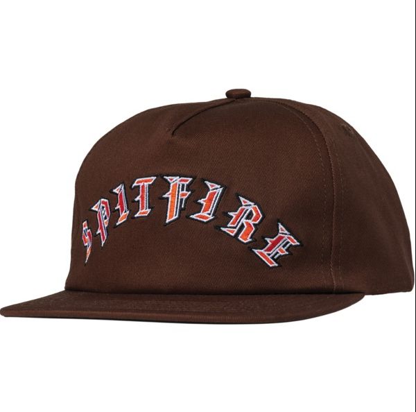 Spitfire - Old English Embroidered Arch Hat - Brown