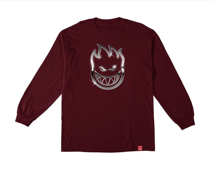 Spitfire - Chrome Bighead Maroon LS