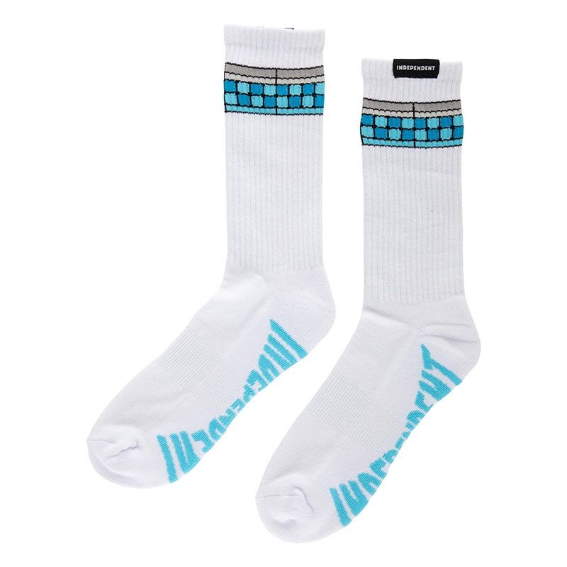 Independent - Tile Span Crew Socks - White