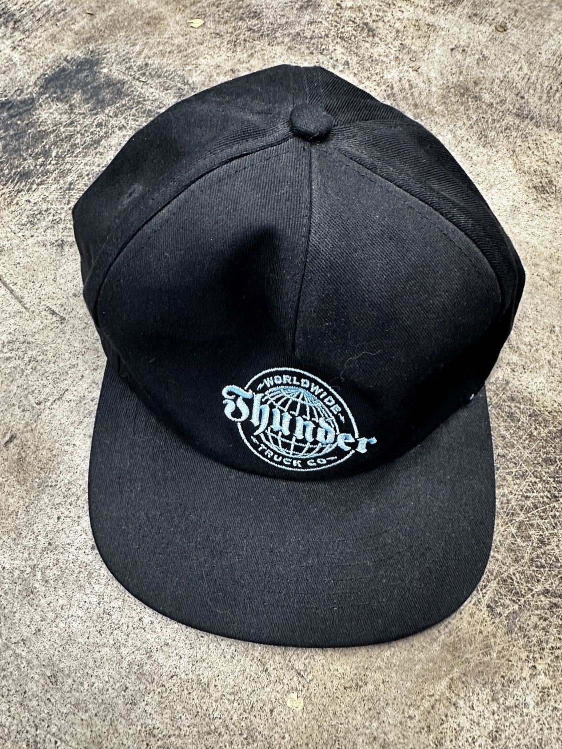 Thunder Worldwide Hat Black Blue Snapback