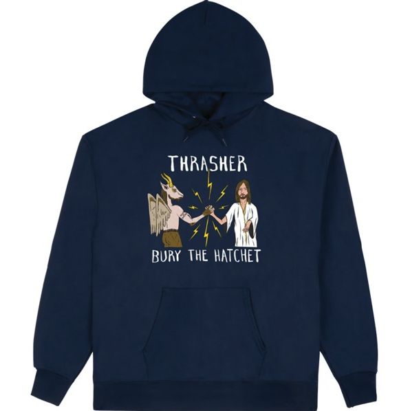 Thrasher X Toy Machine Hoodie - Navy